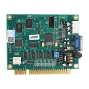 TSV Classic 60-in-1 Arcade Game PCB Board Multiple Arcade Games Video Board CGA/VGA Output Arcade Machine Parts, Built-in Mounting Holes for Easily Install Classical Jamma Arcade Gaming PCB Board