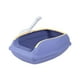 thumbnail image 3 of Caja de arena para gatos para todo tipo de arena para gatos, de lados altos, fácil de limpiar, arenero semicerrado para gatos, orinal, caja de arena p violeta, 3 of 8