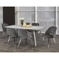 thumbnail image 1 of Ella 7-Piece Dining Set, White/Silver/Grey, 1 of 5