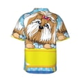 thumbnail image 3 of Disketp Hawaiian Shirts For Men,Dog Takes A Bath In The Bathtub Print Mens Casual Short Sleeve Button Down Shirts Beach Shirt, 3 of 8