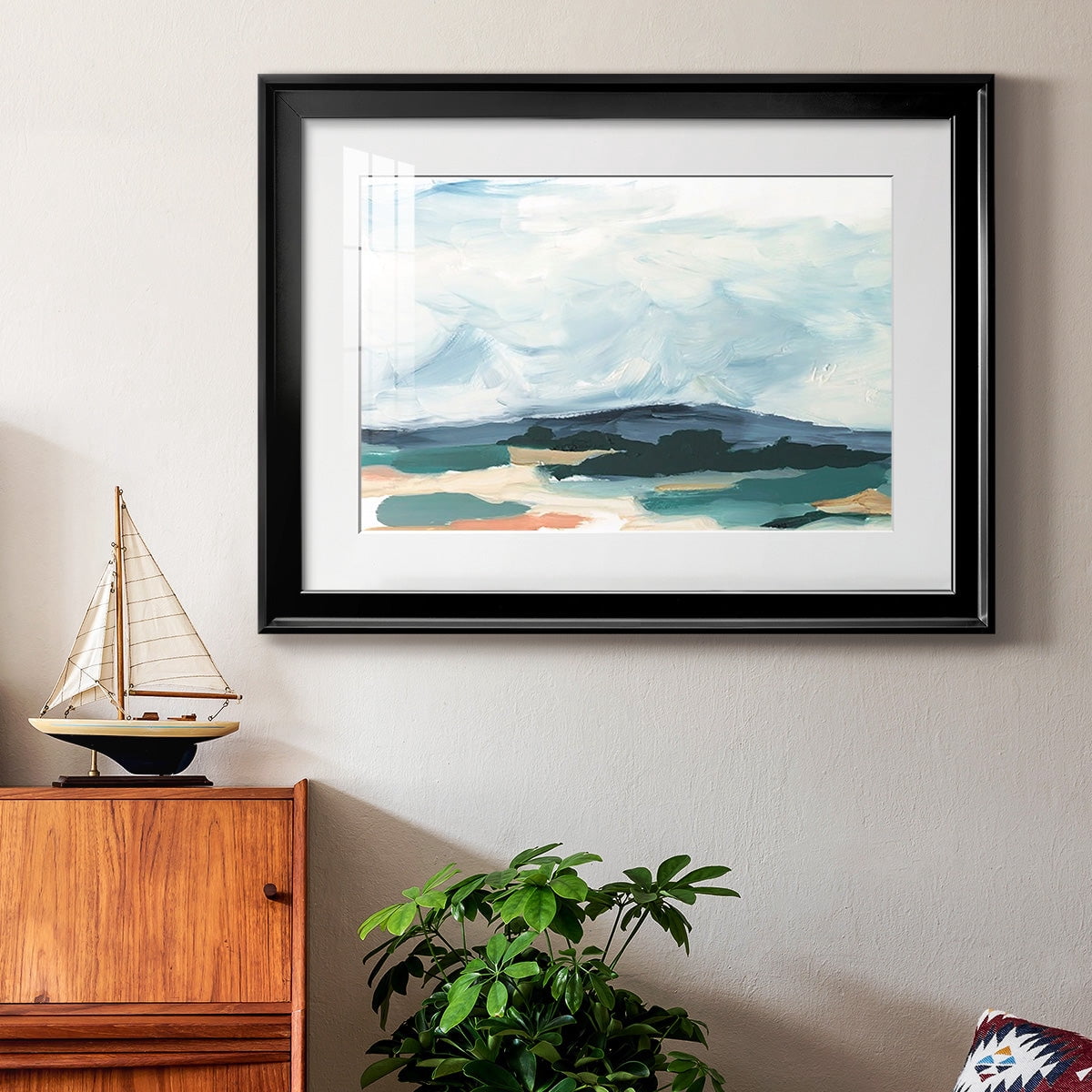 Pastel Vista I Premium Framed Print - Ready to Hang