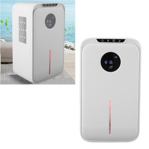 Home Déshumidificateur, 2.5L Citernes à eau 1.2L / D Ultra Silence avec fermeture automatique PET Filtre tuyau de drainage, déshumidificateur portable pour la salle de bain de chambre sous-sol RV 800 ft2