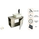 thumbnail image 2 of Mueble De Baño +ovalin Marmol +monomando Minimalista Moderno, 2 of 10