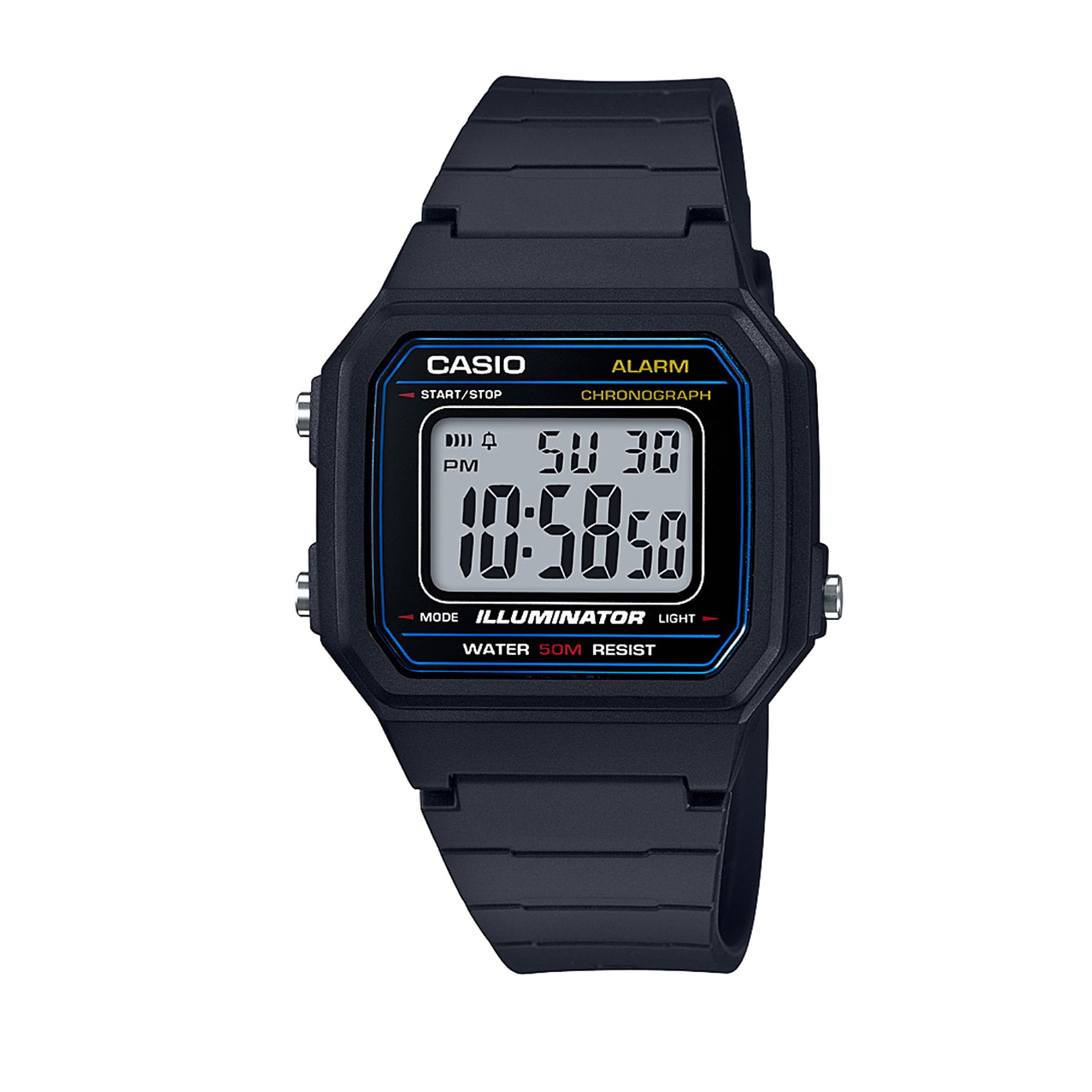 Casio - Men's Easy Reader Digital Watch, Black - Walmart.com - Walmart.com
