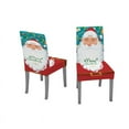 thumbnail image 2 of Christmas Table and Chair Covers Santa Claus Bells Pattern for Kitchen Dining Room Tablecloth Decorations, 2 of 2