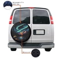 thumbnail image 4 of KAKALAD Night Mountain Camping 2 Spare Tire Cover Universal Vehicle Accessories Buckle Car Tools 17”in, 4 of 6