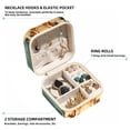 thumbnail image 2 of Giraffe Travel Portable Square Jewelry Box with Necklace Organizer, Earring Organizer, and Display Case - Ideal for Rings, Earrings, Necklaces, Bracelets, and More - Suitable for Girls and Women, 2 of 6
