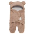 thumbnail image 1 of EYIIYE Baby Swaddling Sleeping Bag Adjustable Fasteners Hooded Wear, 1 of 3