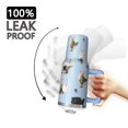 thumbnail image 3 of OBREWU Pug and Footprints Tumbler with Handle and Lid,Pug and Footprints 40oz Double Wall Vacuum Insulated Tumbler,Cups Gift for Women and Men, 3 of 7