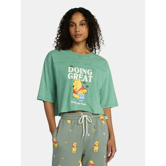 Winnie the Pooh, Women's Skimmer Tee, Doing Great, Sizes XXS-XXL