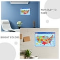 thumbnail image 2 of 3pcs USA Map Poster for Kids Laminated United States Wall Chart for Classroom and Bedroom Decor Educational and Decorative Art for Learning, 2 of 6
