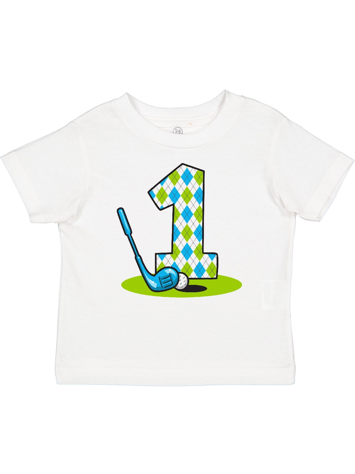 Inktastic Argyle Golf 1st Birthday Gift Baby Boy T-Shirt