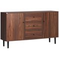 thumbnail image 1 of HOMCOM Kitchen Sideboard with 2 Cabinets 3 Drawers Buffet Table, 1 of 10