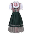 thumbnail image 1 of Vestido tradicional alemán a cuadros de alta calidad, traje Dirndl de Oktoberfest, traje para mujeres adultas, fiesta de lujo de Halloween, 1 of 5