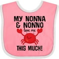 thumbnail image 3 of Inktastic My Nonna and Nonno Love Me Boys or Girls Baby Bib, 3 of 4