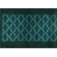 thumbnail image 1 of Ahgly Company Indoor Rectangle Abstract Turquoise Blue Modern Area Rugs, 3' x 5', 1 of 4