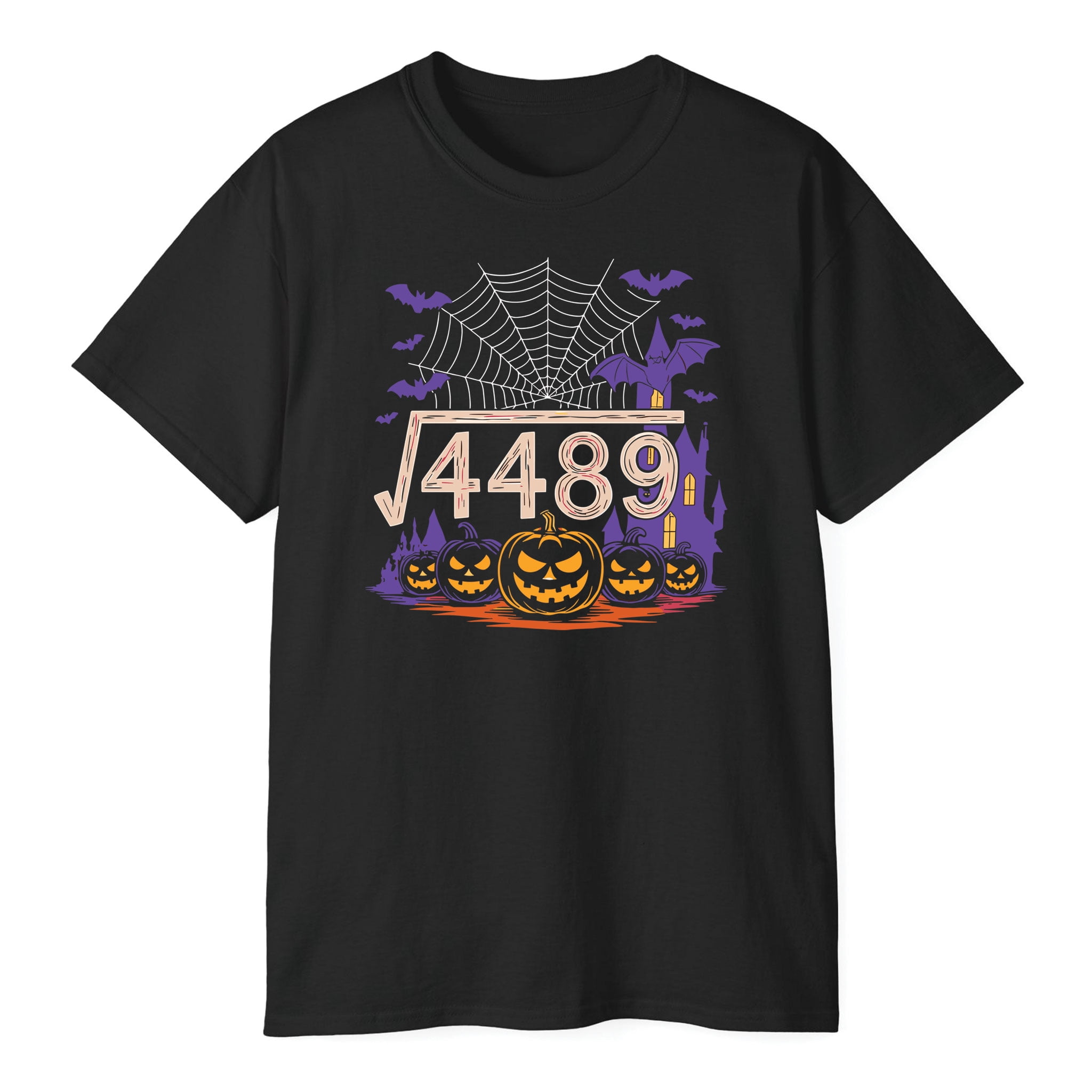 Funny 67 Meme Math Teacher 6 7 Halloween Square Root 4489 T-Shirt -  Walmart.com