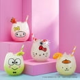 thumbnail image 2 of JoyJolt Sanrio Hello Kitty & Friends Hello Sippy Drinking Glasses, 15 oz Stemless Glass Cups Set of 4 ft Hello Kitty Keroppi My Melody Pompompurin, Cute Glasses for Water, Juice, Kawaii Tumbler, 2 of 7