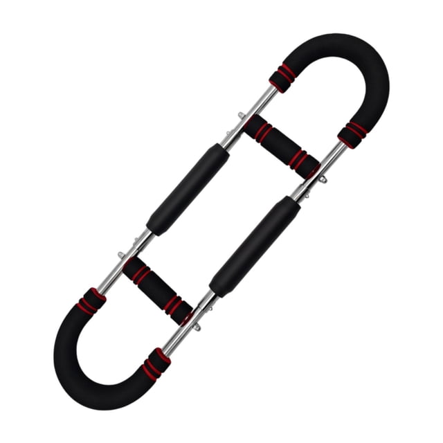 Siruishop Bras Ajustable pour Entraînement de Musculation Rouge Noir 30kg