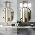 thumbnail image 4 of Lámpara de Baño PARTPHONER de 3 Luces en Níquel Cepillado, 4 of 9