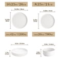 thumbnail image 2 of vancasso 16pcs Dinnerware Set, Porcelain Plates and Bowls Set for 4, White, 2 of 10