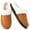 Brown, variant on CHICVOMEY Womens Fuzzy Moccasin Slippers Memory Foam Soft Fluffy Winter House Slipper Warm Bedroom House Shoes