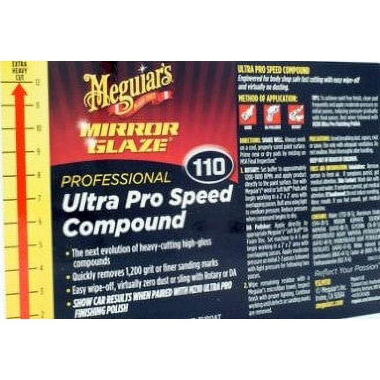 Meguiar's M110 Mirror Glaze Ultra Pro Speed Compound – Heavy Cut