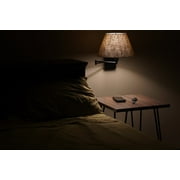 Kira Home Cambridge 13 Swing Arm Wall Lamp - Plug In/Wall Mount, Latte Mocha Fabric Shade, 150W 3-Way, Cord Covers