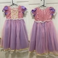 thumbnail image 4 of Girls Rapunzel Princess Sofia Costume Birthday Christmas Halloween Cosplay Carnival Fancy Dress, 4 of 8