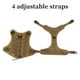 thumbnail image 3 of Arnés para Perros de Diseño de Malla Unique Bargains Arnés para Perros Transpirable Sin Tirones Caqui Mediano, 3 of 7