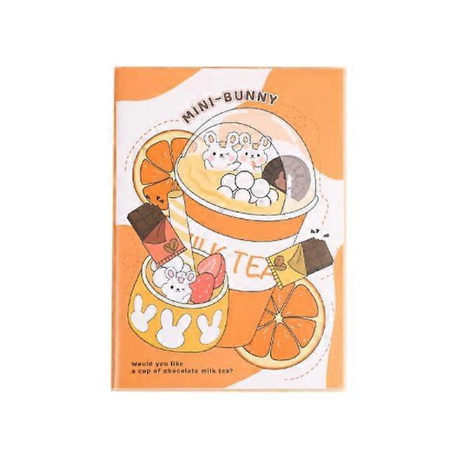 Thickened Notebook, Homework Portable Diary Draft, Soft Copy of Girl Heart (B5-Plastic Cover Random Mini Rabbit).