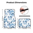 thumbnail image 2 of Crystal Fleece Car Floor Mats Set Of Four - Bottom Injection Molded For Easy Installation To Prevent Interior Contamination Suitable For Most Cars Watercolor Light Blue Leaves (1), 2 of 7
