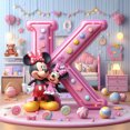 thumbnail image 1 of 5D DIY Mickey Letra K Artesanal 30x30cm, 1 of 9