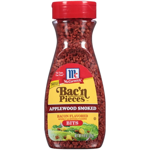 McCormick Kosher Imitation Applewood Smoked Bacon Bits, 4.4 oz Bottle