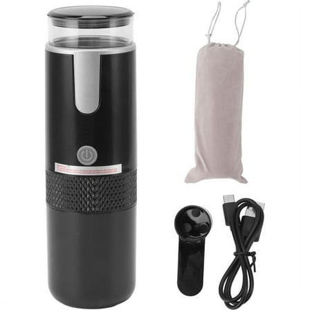 Portable Coffee Machine Compatible with K Cup Capsule Ground Coffee Hand Operated Hand Coffee Maker for Camping Hiking