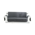 thumbnail image 2 of Reversible Sofa Slipcover for Dogs & Cats | Water Resistant Furniture Protector with Elastic Straps & Foam Sticks | 68x75 Inch Gray Beige Coffee Black, 2 of 9