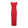 thumbnail image 4 of DJskiyers Plus Size Dresses For Curvy Women Fit Bodycon Dresses Trendy Cocktail Dresses Comfy Tank Dress Sleeveless Maxi Dress, 4 of 6