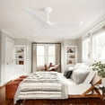 thumbnail image 6 of 38 Inch Ceiling Fan Without Light, Modern Indoor Outdoor Ceiling Fans with DC Motor Remote Control for Bedroom, Living Room, 6 of 9