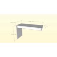 thumbnail image 6 of Nexera Sereni-T Reversible Desk Panel & Filing Cabinet with Floating Shelves(2), Black & Ebony, 6 of 7
