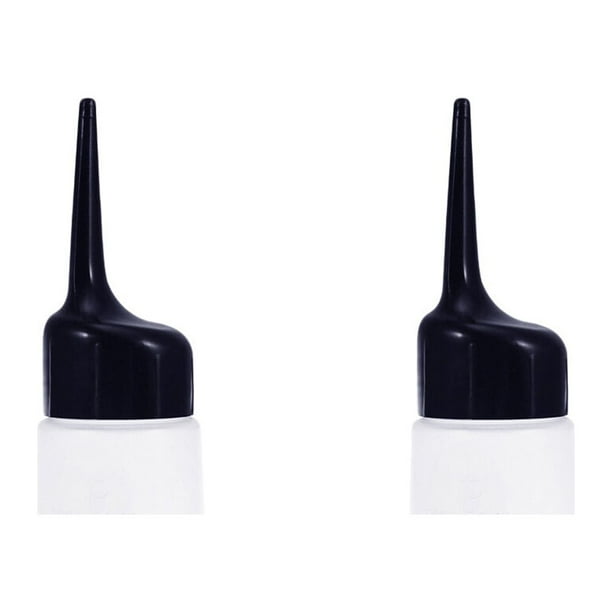 2 piezas de plástico para peluquería, herramienta de limpieza de peluquería de gran capacidad, contenedor recargable, botella de champú en aerosol, bote para salón, tienda, hogar (blanco)