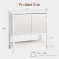 thumbnail image 2 of TROPOW Cabinet Sideboard Buffet Kitchen Storage Cabinet Cupboard Console Table Wood Coffee Bar Cabinet with Storage Shelf Liquor Accent Cabinet for Living Room Dining Room Hallway, 2 of 6