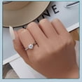 thumbnail image 3 of 1ct Moissanite Ring crafted on Genuine Sterling Silver, 3 of 5