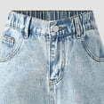 thumbnail image 6 of Zanarzt Girl's Graphic Baggy Jeans Y2k Kids Girls Jeans Distressed High Waist Baggy Denim Wide Leg Pants Trousers Light Blue,7-8 Years, 6 of 8