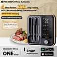 thumbnail image 1 of WiFi Meat Thermometer,Bluetooth Wireless Truly Cooking Food Thermometer,Barbecue Grill,Three-Mode Pre-alarm/Timer 4-Probe, 1 of 14
