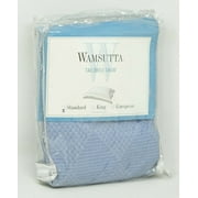 Wamsutta Tailored Ribbed DIamond Made in USA Pillow Sham - STANDARD - Blue
