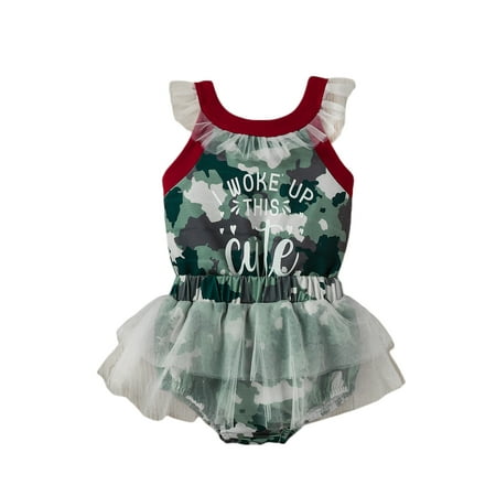 

Girl’s Camouflage Letter Camisole/Vest and Triangle Shorts Set