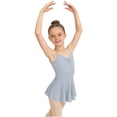 thumbnail image 3 of AHTJRT Ballet Leotards for Girls Dance Camisole Outfits Studio Gymnastics Outdoor Daily Wear Unitards Blue 7-8 Years, 3 of 9
