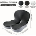 thumbnail image 2 of Roadspine: Cojín para Aliviar el Dolor de Coxis y Espalda Baja, Asiento Ergonómico de Memory Foam Antideslizante con Soporte para la Espalda, Soporte Lumbar en Forma de L, Cojines de Asiento de Camionero para Sentarse durante Mucho Tiempo (1 Unidad), 2 of 7