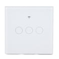 thumbnail image 5 of Smart WIFI Switch 3-Way 86-Type Wall Touch Switch with Tempered Glass Panel EU Plug 100 to 240V White, 5 of 5