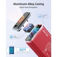 thumbnail image 3 of BESTEK 150W Power Inverter, DC 12V to 110V AC Car Converter Adapter with 4.2A Dual USB Charger, Thinner Design with ETL Listed,Red with Back Clip, 3 of 8
